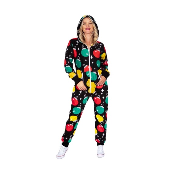 Tipsy Elves Other - Tipsy Elves Christmas Onesies Unisex Adults Ornament Jumpsuit One Piece Cozy